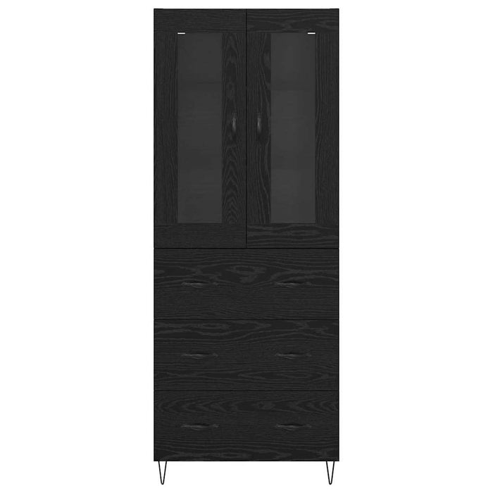 Bufet cu sertar Stejar Negru 69,5 x 34 x 180 cm Lemn compozit - WALTI WALTI