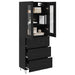Bufet cu sertar Stejar Negru 69,5 x 34 x 180 cm Lemn compozit - WALTI WALTI
