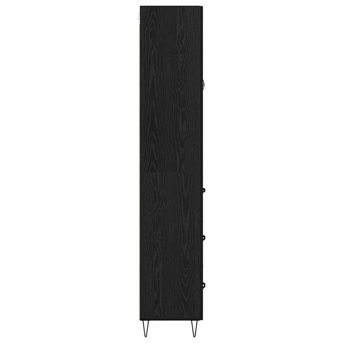 Bufet cu sertar Stejar Negru 69,5 x 34 x 180 cm Lemn compozit - WALTI WALTI