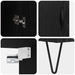 Bufet Stejar Negru 69,5 x 34 x 180 cm Lemn compozit - WALTI WALTI