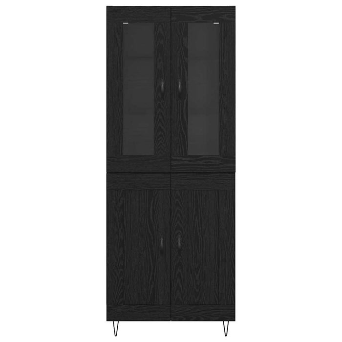 Bufet Stejar Negru 69,5 x 34 x 180 cm Lemn compozit - WALTI WALTI