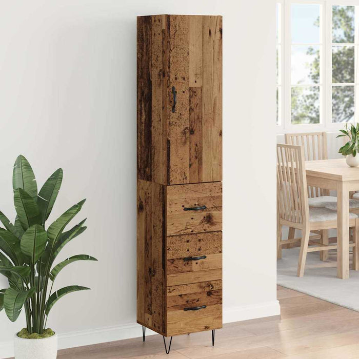 Bufet cu sertar Lemn vechi 69,5 x 34 x 180 cm Lemn compozit - WALTI WALTI