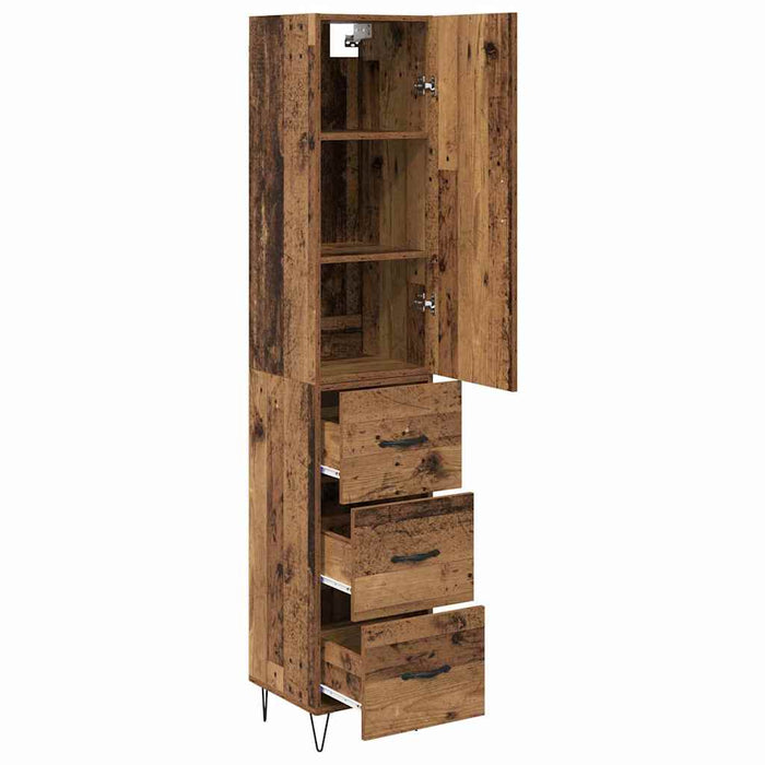 Bufet cu sertar Lemn vechi 69,5 x 34 x 180 cm Lemn compozit - WALTI WALTI