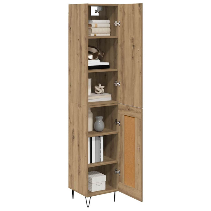 Bufet Stejar Artizanal 69,5 x 34 x 180 cm Lemn compozit - WALTI WALTI