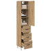 Bufet Stejar Artizanal 69,5 x 34 x 180 cm Lemn compozit - WALTI WALTI