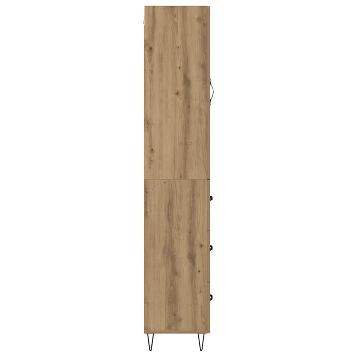 Bufet Stejar Artizanal 69,5 x 34 x 180 cm Lemn compozit - WALTI WALTI