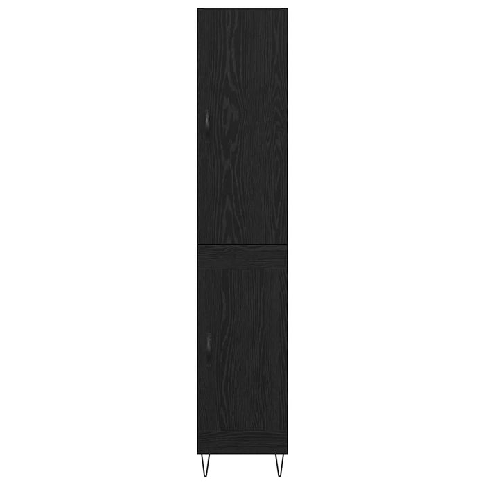 Bufet Stejar Negru 69,5 x 34 x 180 cm Lemn compozit - WALTI WALTI
