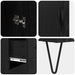 Bufet cu sertar Stejar Negru 69,5 x 34 x 180 cm Lemn compozit - WALTI WALTI