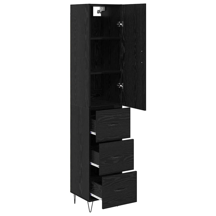 Bufet cu sertar Stejar Negru 69,5 x 34 x 180 cm Lemn compozit - WALTI WALTI