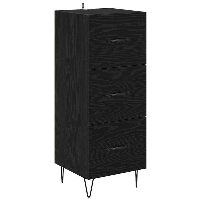 Bufet cu sertar Stejar Negru 69,5 x 34 x 180 cm Lemn compozit - WALTI WALTI