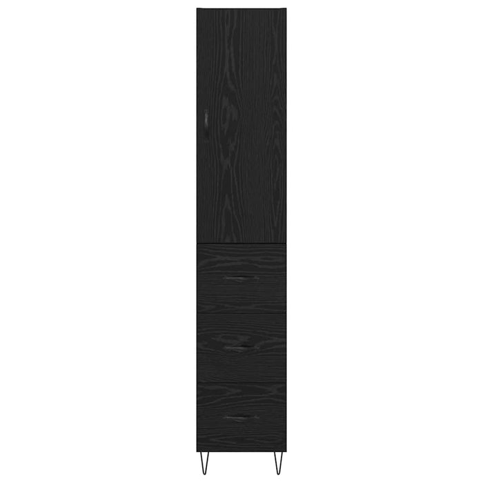 Bufet cu sertar Stejar Negru 69,5 x 34 x 180 cm Lemn compozit - WALTI WALTI