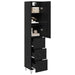 Bufet cu sertar Stejar Negru 69,5 x 34 x 180 cm Lemn compozit - WALTI WALTI