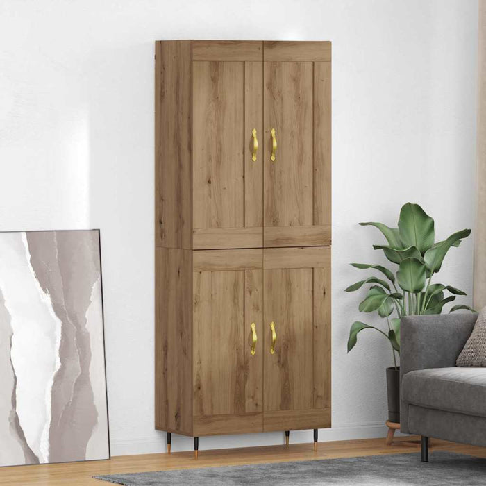 Bufet Stejar Artizanal 69,5 x 34 x 180 cm Lemn compozit - WALTI WALTI