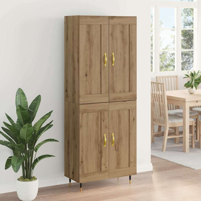 Bufet Stejar Artizanal 69,5 x 34 x 180 cm Lemn compozit - WALTI WALTI
