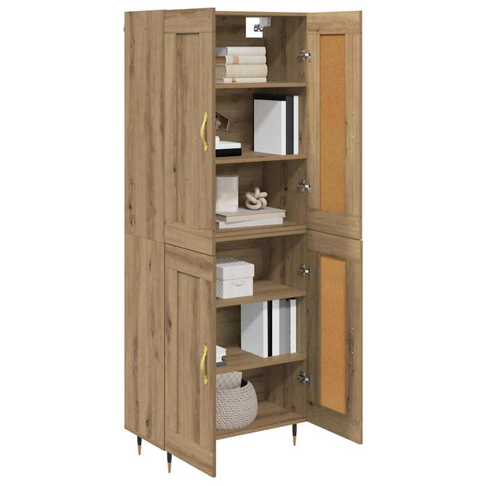 Bufet Stejar Artizanal 69,5 x 34 x 180 cm Lemn compozit - WALTI WALTI
