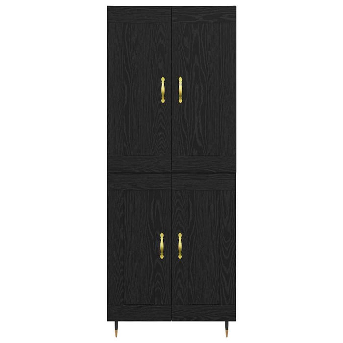 Bufet Stejar Negru 69,5 x 34 x 180 cm Lemn compozit - WALTI WALTI