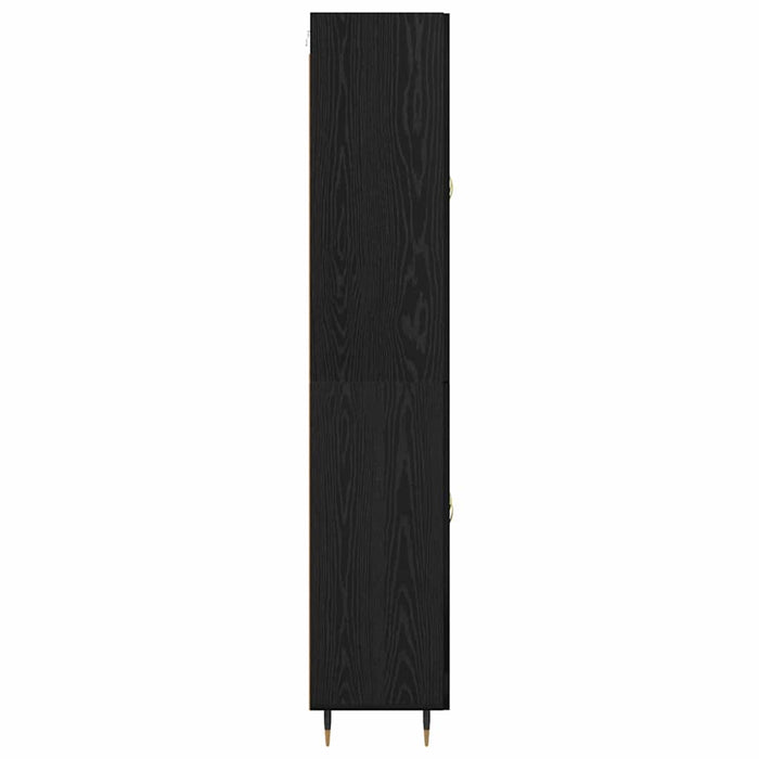 Bufet Stejar Negru 69,5 x 34 x 180 cm Lemn compozit - WALTI WALTI