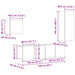 Cabinet TV Pe perete 4 pcs Lemn Vechi Lemn compozit - WALTI WALTI