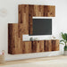 Unitate TV de Perete Pe perete 5 pcs Lemn Vechi Lemn compozit - WALTI WALTI