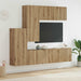 Unitate TV de Perete 5 pcs Stejar Artizanal Lemn compozit - WALTI WALTI