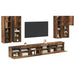 Set Dulap pentru Televizor Montat pe Perete 7 pcs Lemn Vechi - WALTI WALTI