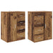 Bufeturi Corona 2 pcs Lemn Vechi 59 x 39 x 80 cm Lemn compozit - WALTI WALTI