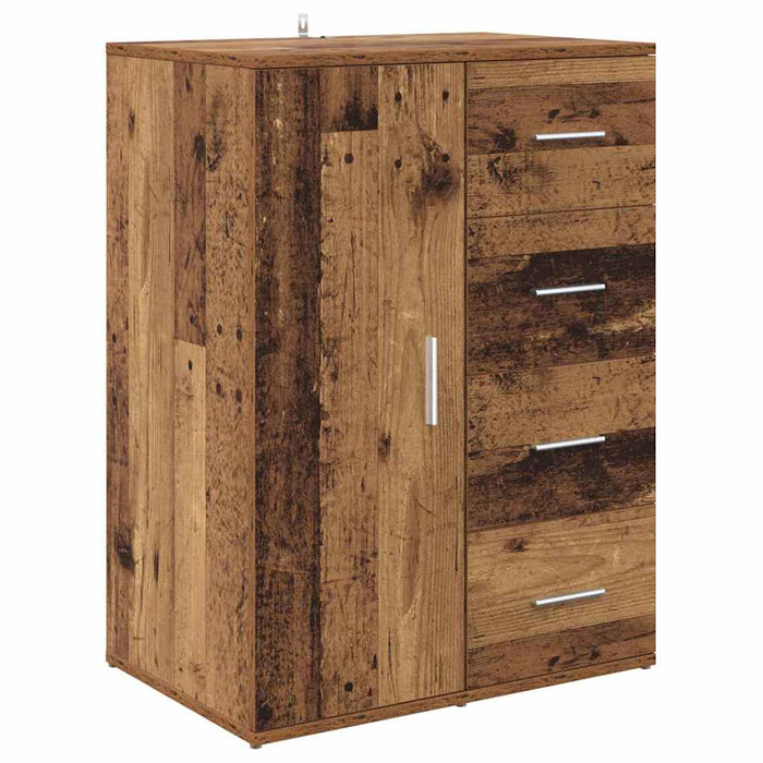 Bufeturi Corona 2 pcs Lemn Vechi 59 x 39 x 80 cm Lemn compozit - WALTI WALTI
