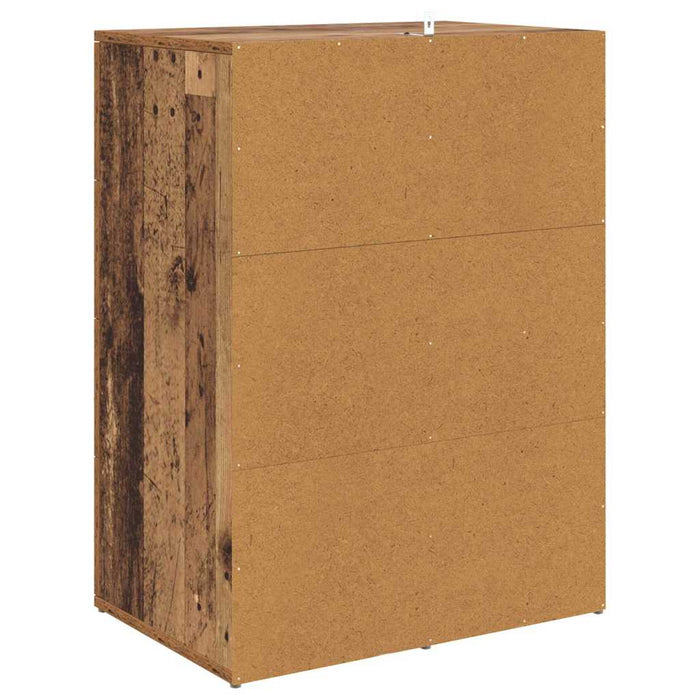 Bufeturi Corona 2 pcs Lemn Vechi 59 x 39 x 80 cm Lemn compozit - WALTI WALTI