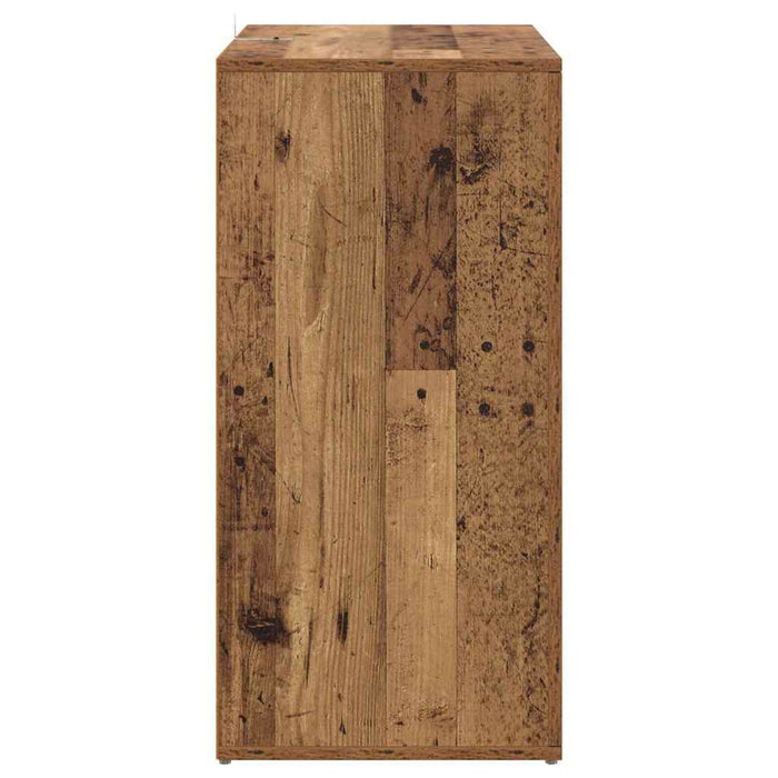 Bufeturi Corona 2 pcs Lemn Vechi 59 x 39 x 80 cm Lemn compozit - WALTI WALTI
