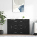 Bufeturi cu sertar Corona 2 pcs Stejar Negru 59 x 39 x 80 cm - WALTI WALTI