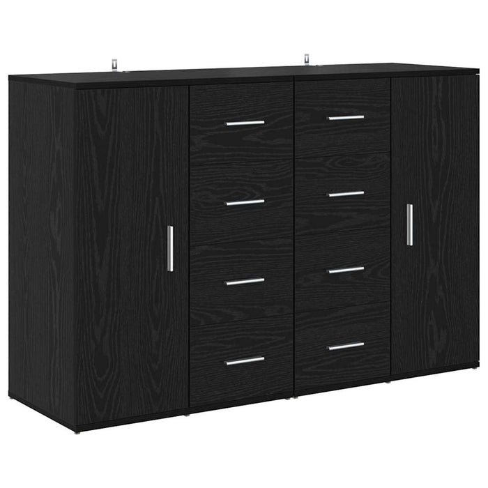 Bufeturi cu sertar Corona 2 pcs Stejar Negru 59 x 39 x 80 cm - WALTI WALTI