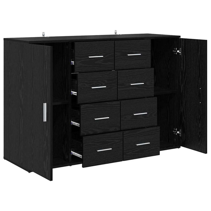 Bufeturi cu sertar Corona 2 pcs Stejar Negru 59 x 39 x 80 cm - WALTI WALTI