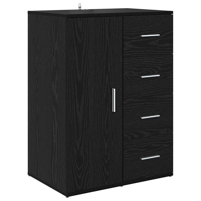 Bufeturi cu sertar Corona 2 pcs Stejar Negru 59 x 39 x 80 cm - WALTI WALTI