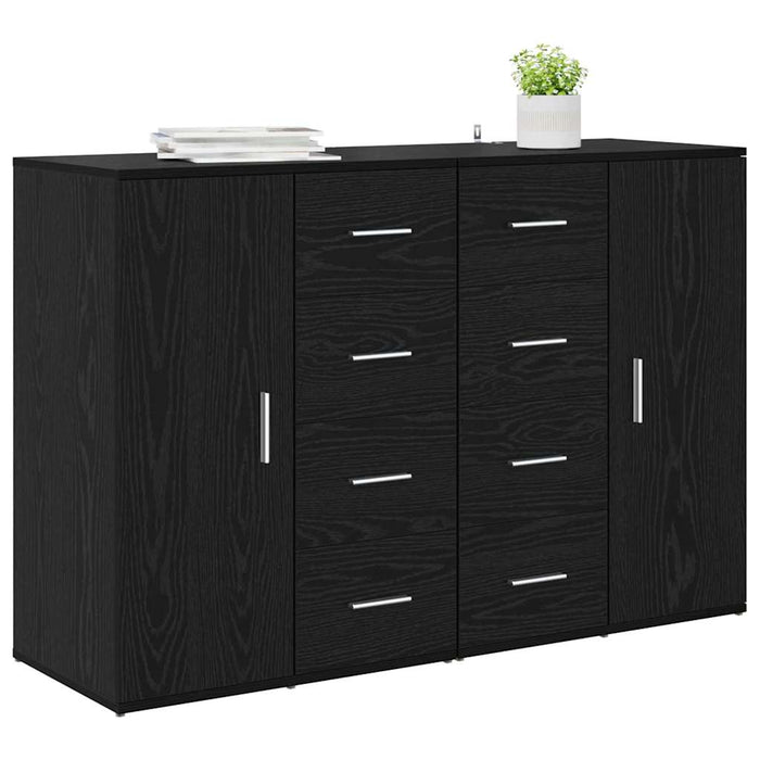 Bufeturi cu sertar Corona 2 pcs Stejar Negru 59 x 39 x 80 cm - WALTI WALTI