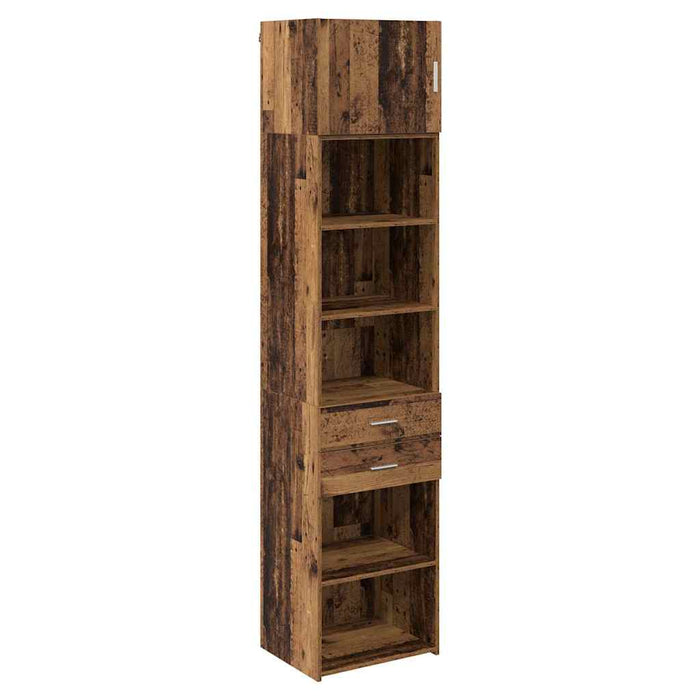 Bufet Pe perete Lemn Vechi 50 x 42,5 x 225 cm Lemn compozit - WALTI WALTI