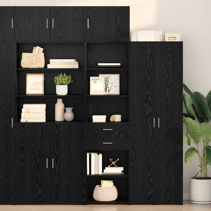 Bufet Pe perete Stejar Negru 50 x 42,5 x 225 cm Lemn compozit - WALTI WALTI