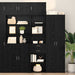 Bufet Pe perete Stejar Negru 50 x 42,5 x 225 cm Lemn compozit - WALTI WALTI