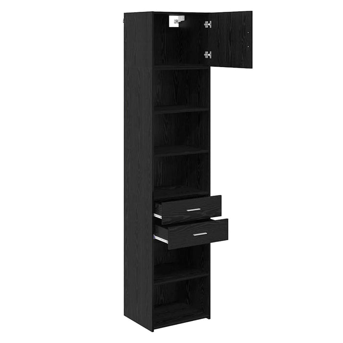 Bufet Pe perete Stejar Negru 50 x 42,5 x 225 cm Lemn compozit - WALTI WALTI