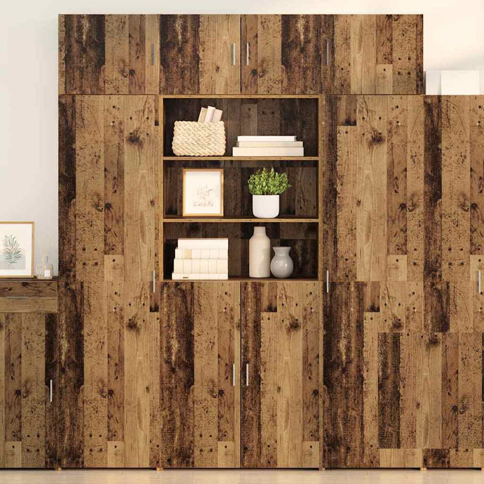 Dulap de depozitare Lemn Vechi 80 x 42,5 x 225 cm Lemn compozit - WALTI WALTI