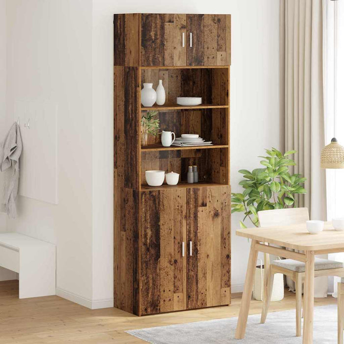 Dulap de depozitare Lemn Vechi 80 x 42,5 x 225 cm Lemn compozit - WALTI WALTI