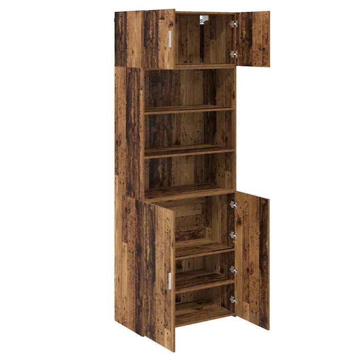 Dulap de depozitare Lemn Vechi 80 x 42,5 x 225 cm Lemn compozit - WALTI WALTI