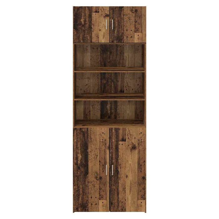 Dulap de depozitare Lemn Vechi 80 x 42,5 x 225 cm Lemn compozit - WALTI WALTI