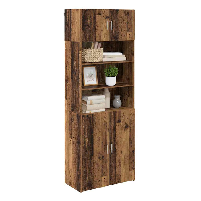 Dulap de depozitare Lemn Vechi 80 x 42,5 x 225 cm Lemn compozit - WALTI WALTI