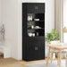 Dulap de depozitare Pe perete Stejar Negru 80 x 42,5 x 225 cm - WALTI WALTI