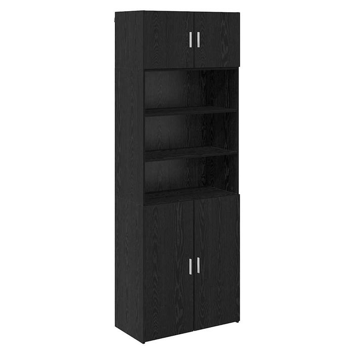 Dulap de depozitare Pe perete Stejar Negru 80 x 42,5 x 225 cm - WALTI WALTI