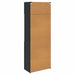 Dulap de depozitare Pe perete Stejar Negru 80 x 42,5 x 225 cm - WALTI WALTI