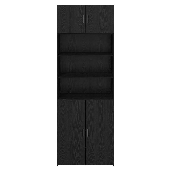 Dulap de depozitare Pe perete Stejar Negru 80 x 42,5 x 225 cm - WALTI WALTI