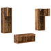 Dulapuri pentru TV 4 pcs Stejar Artizanal 40 x 30 x 30 cm - WALTI WALTI