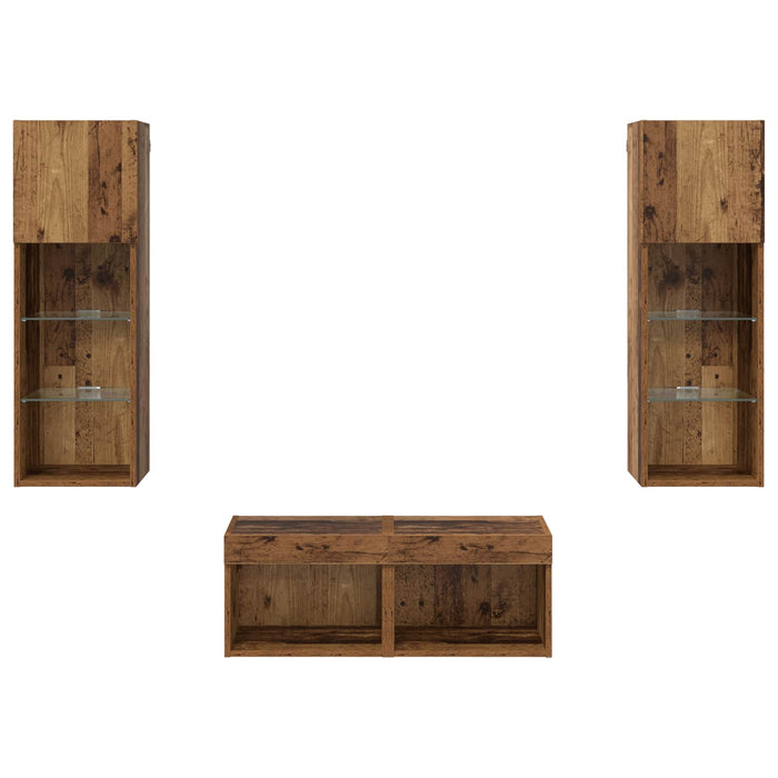 Dulapuri pentru TV 4 pcs Stejar Artizanal 40 x 30 x 30 cm - WALTI WALTI