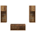 Dulapuri pentru TV 4 pcs Stejar Artizanal 40 x 30 x 30 cm - WALTI WALTI